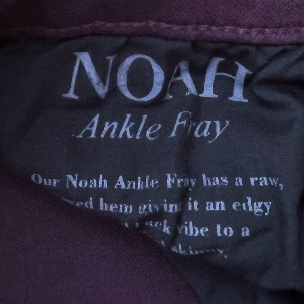 BLACK ORCHID LOS ANGELES NOAH ANKLE FRAY JEANS WOMEN’S sz 29 Burgundy STRETCH - Picture 7 of 12